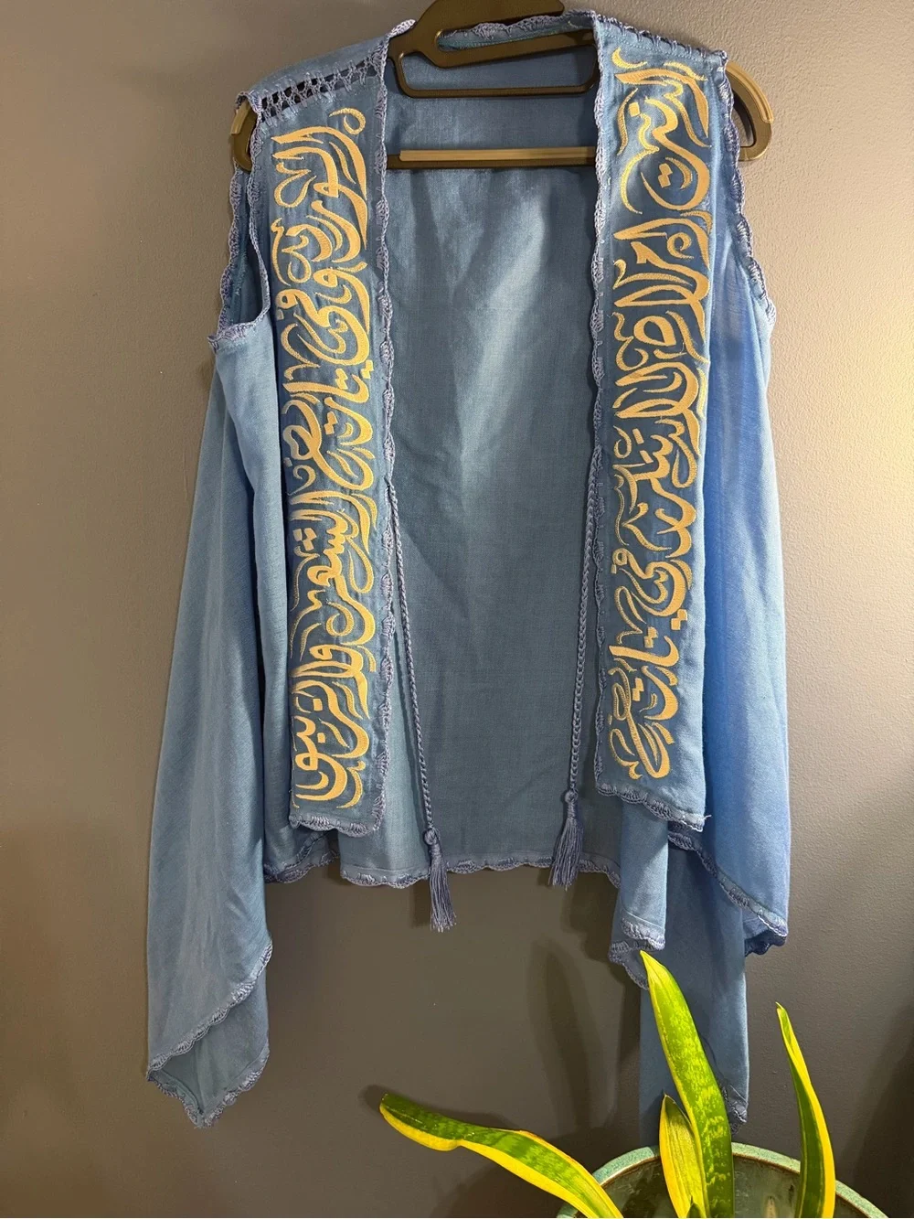 Light Blue Arabian Bisht Cloak